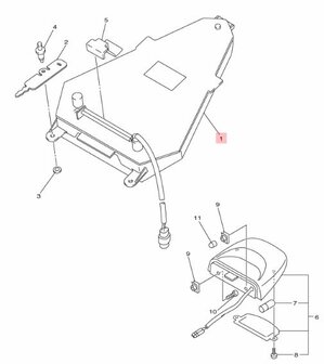 Yamaha R6 Achterlicht unit origineel