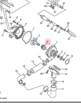 Mechanische seal Yamaha R6