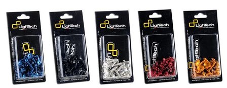 LIGHTECH Fairing Screw Kit Red Aluminum (54 Pieces) Yamaha Yzf-R6