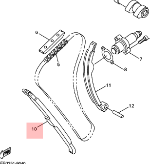 Veerspanner nokkenas ketting (DAMPER