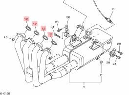 Uitlaat ringen Yamaha R6