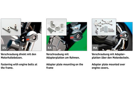 LSL CRASH-PAD MONTAGEKIT YZF-R1 98-99