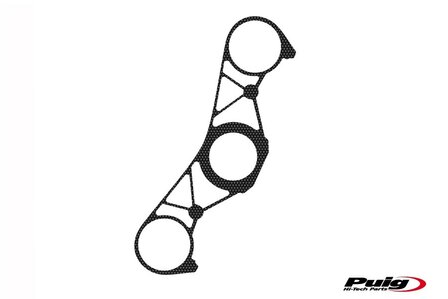 Puig Kroonplaatcover carbon look Puig voor Yamaha YZF-R1 &#039;09-&#039;11