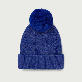 Paddock Blue Essentials Pompom muts voor volwassenen