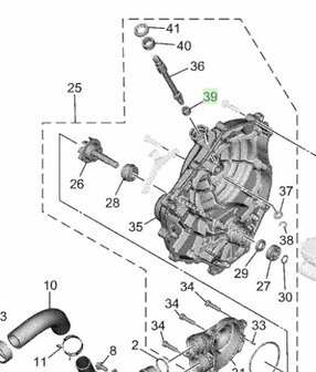 Yamaha Lager Koppelingsstift 93317-11096