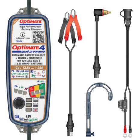 Tecmate Acculader Optimate 4 Premium Canbus Gold