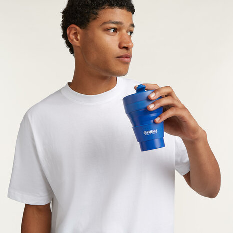 Yamaha Paddock Blue opvouwbare beker met deksel