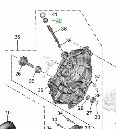 Yamaha Lager Koppelingsstift 93315-21570