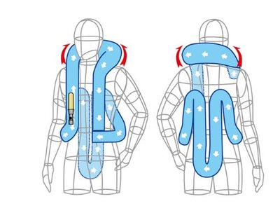 HIT-AIR Airbag Vest Hightech Fluo Yellow
