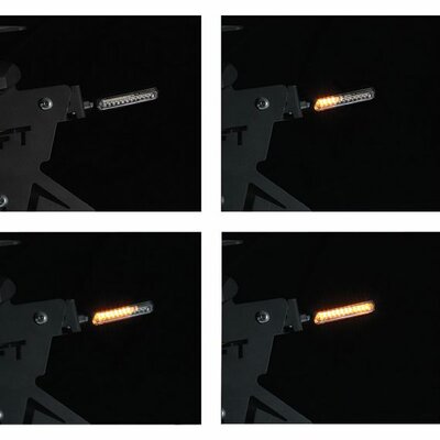 Chaft Knipperlichten LED Hammer getint dynamisch