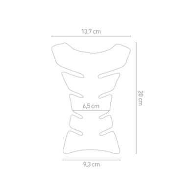 Chaft Tankpad carbon look universeel