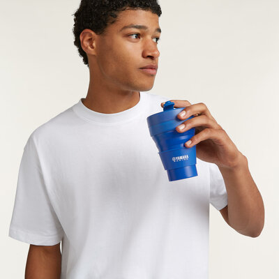 Yamaha Paddock Blue opvouwbare beker met deksel