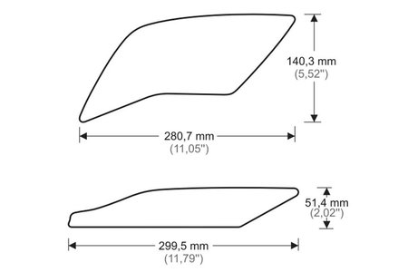 Puig Tank protector/grip stickers zwart voor Yamaha YZF-R1 Â’15-/R1M Â’17-