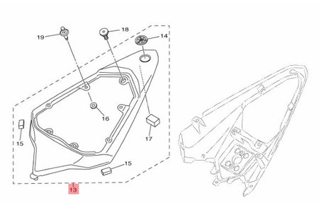 Yamaha YZF R6 13S achterkuip duozadel MBL2