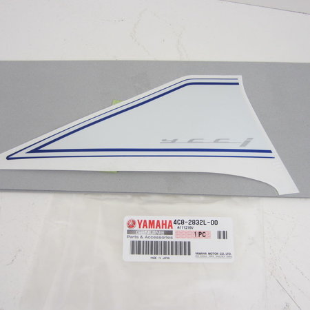 Yamaha YZF R1 4C8 2008 Yamaha Blue sticker topkuip 4C8-2832L-00