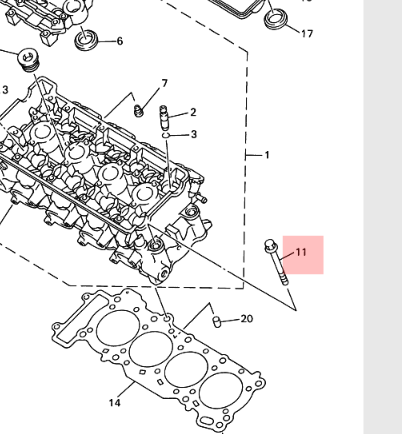 Blokbout Yamaha R6 90105-107A1