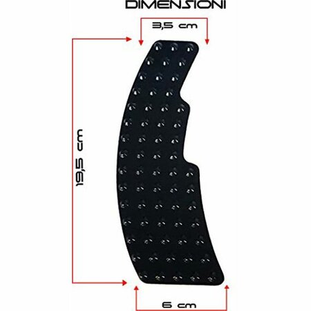 Racing grip stickers zwart set van 2 for Yamaha YZF-R1