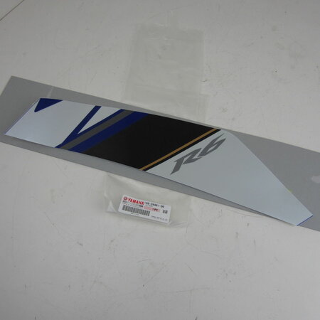 Yamaha YZF R6 13S Yamaha Blue 2008 sticker voor Zijkuip links