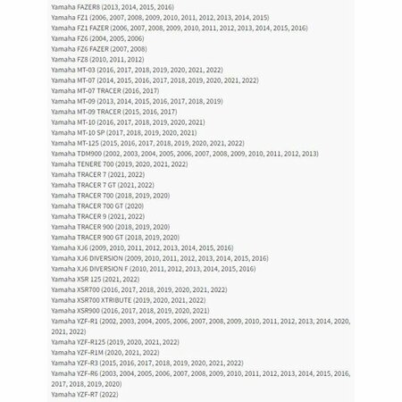 Adapterplaatjes voor knipperlichten Chaft Ducati / Suzuki / Yamaha