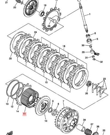 CLUTCH BOSS ASSY 4C8-16370-10