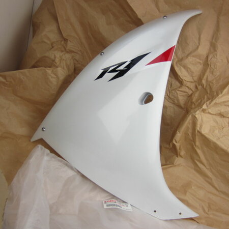 Yamaha YZF R1 14B 2010 Zijkuip rechts Competition White