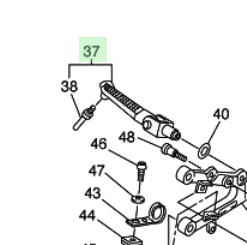 Yamaha YZF R6 voetsteun rechts 2C0-27420-00
