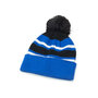 Paddock Blue beanie met pompon voor volwassenen